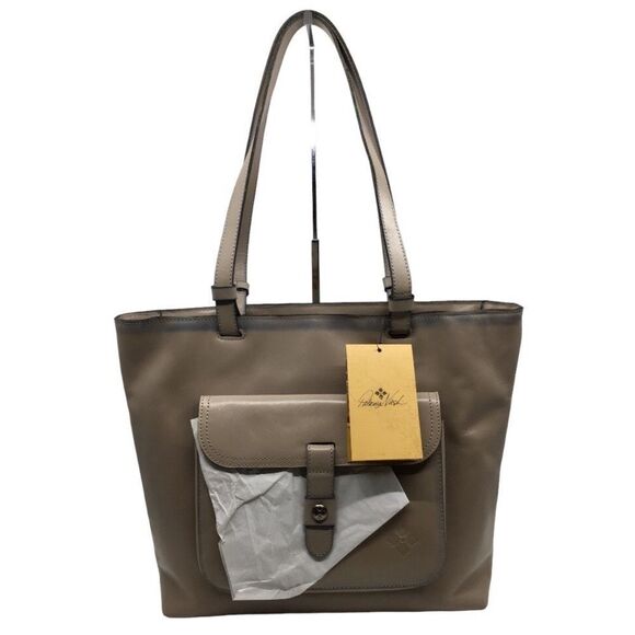 NWT Patricia Nash Madison Tote Bag Distressed Leather in Stone